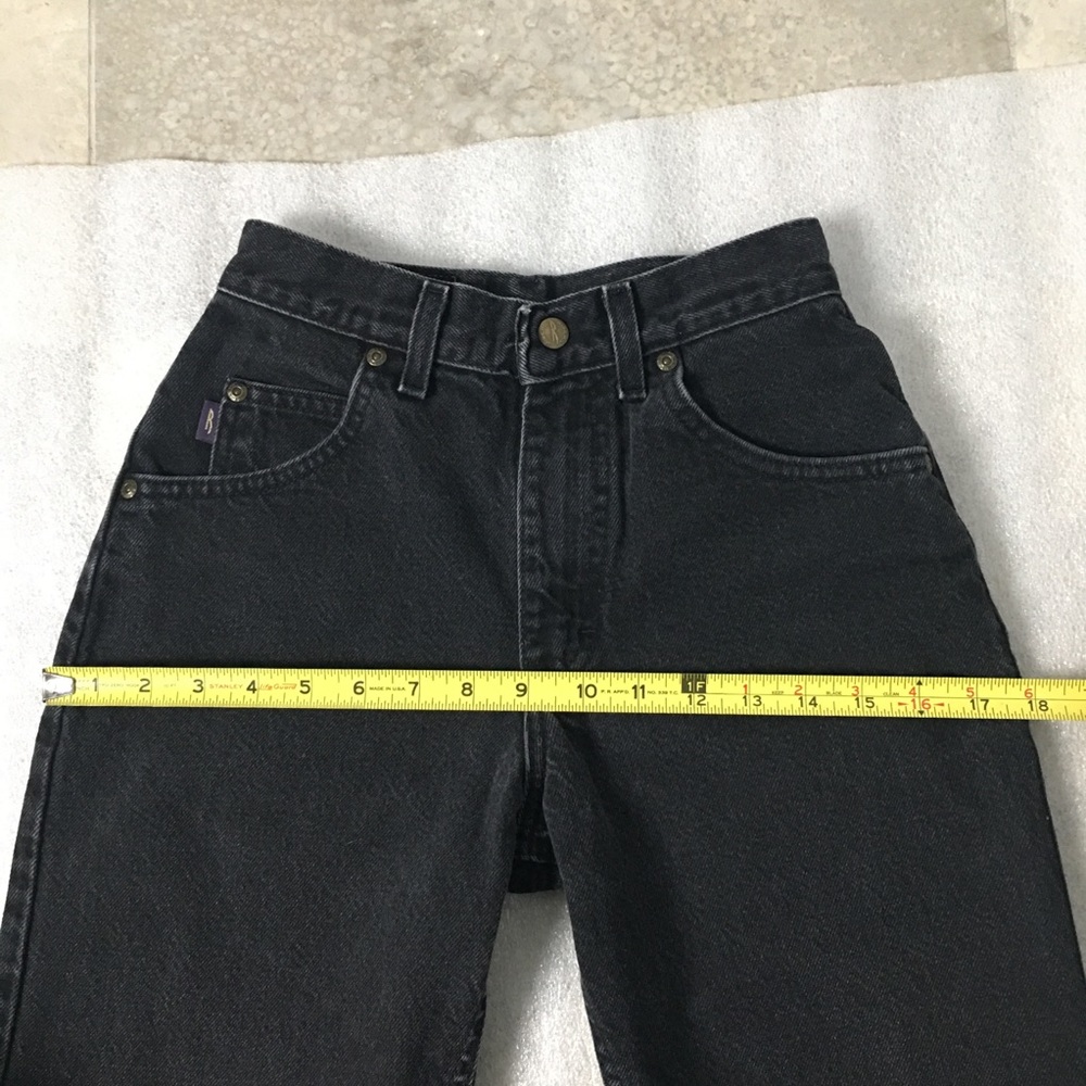 SOLD! Vintage Riders High Rise Jeans Black 22” Waist - Picture 12 of 16